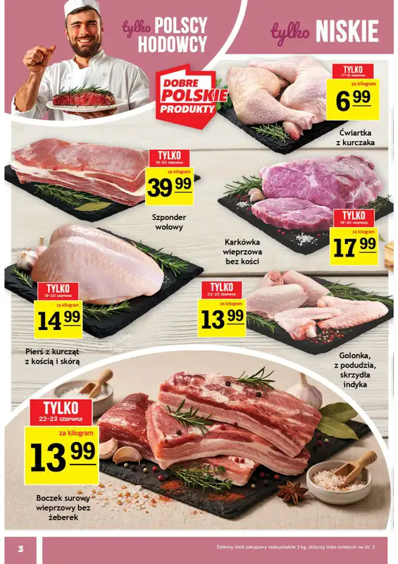 Gram Market - gazetka promocyjna Gazetka od środy 17.06 do wtorku 23.06 - strona 3