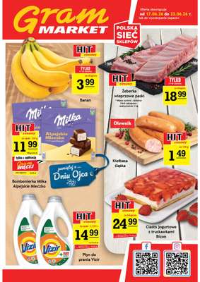 Gram Market - gazetka promocyjna Gazetka od środy 17.06 do wtorku 23.06