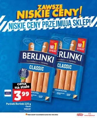 TOPAZ - gazetka promocyjna Nowa gazetka od czwartku, 18.06 od czwartku 18.06 do środy 24.06 - strona 45