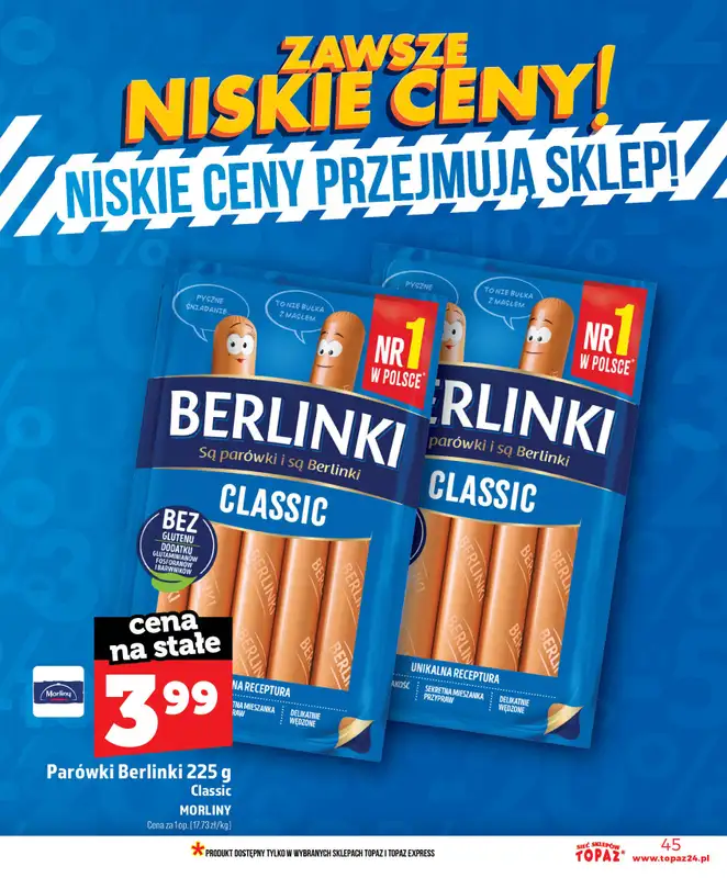 TOPAZ - gazetka promocyjna Nowa gazetka od czwartku, 18.06 od czwartku 18.06 do środy 24.06 - strona 45
