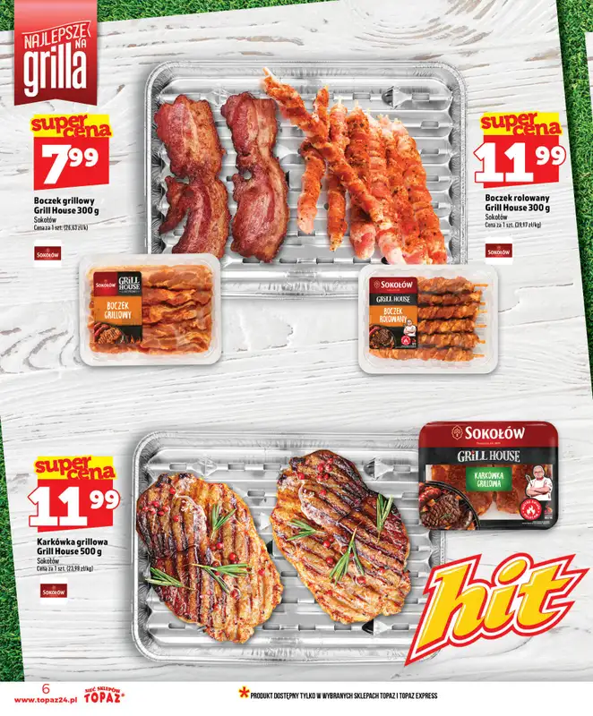 TOPAZ - gazetka promocyjna Nowa gazetka od czwartku, 18.06 od czwartku 18.06 do środy 24.06 - strona 6