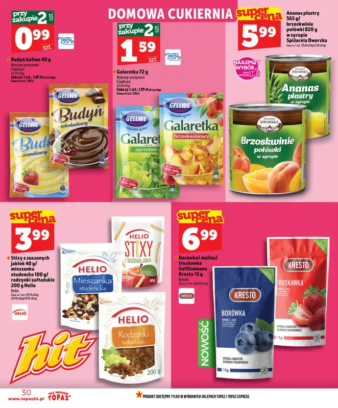 TOPAZ - gazetka promocyjna Nowa gazetka od czwartku, 18.06 od czwartku 18.06 do środy 24.06 - strona 30