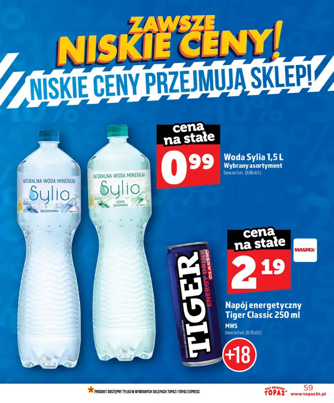 TOPAZ - gazetka promocyjna Nowa gazetka od czwartku, 18.06 od czwartku 18.06 do środy 24.06 - strona 59