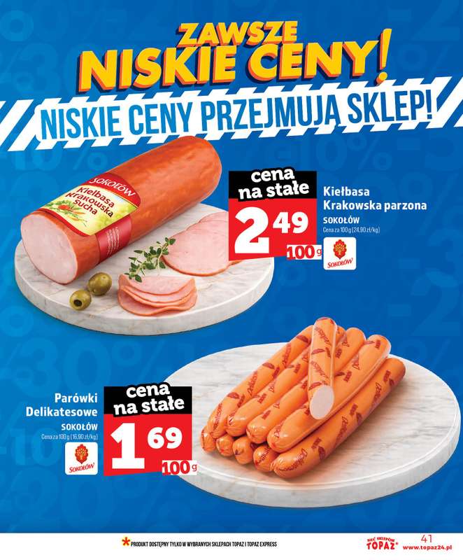TOPAZ - gazetka promocyjna Nowa gazetka od czwartku, 18.06 od czwartku 18.06 do środy 24.06 - strona 41