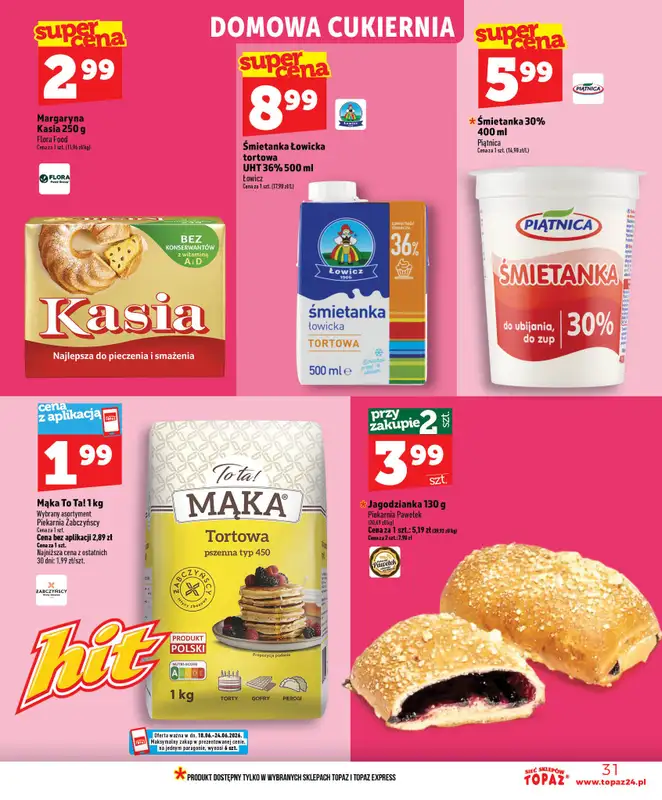 TOPAZ - gazetka promocyjna Nowa gazetka od czwartku, 18.06 od czwartku 18.06 do środy 24.06 - strona 31