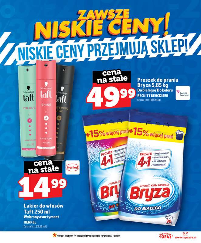 TOPAZ - gazetka promocyjna Nowa gazetka od czwartku, 18.06 od czwartku 18.06 do środy 24.06 - strona 63