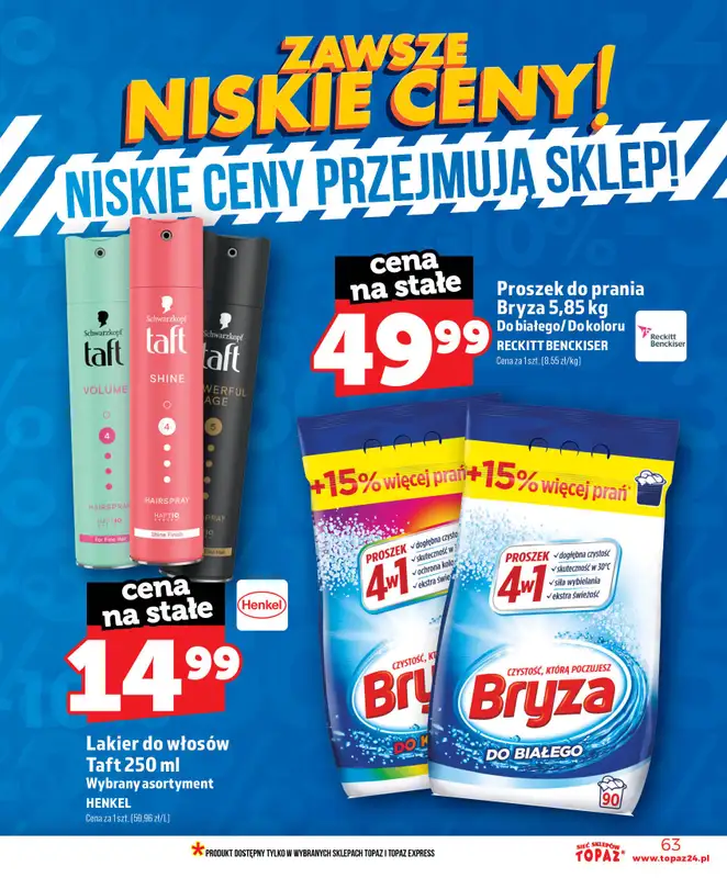 TOPAZ - gazetka promocyjna Nowa gazetka od czwartku, 18.06 od czwartku 18.06 do środy 24.06 - strona 63