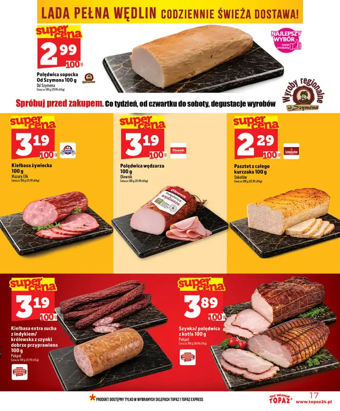TOPAZ - gazetka promocyjna Nowa gazetka od czwartku, 18.06 od czwartku 18.06 do środy 24.06 - strona 17