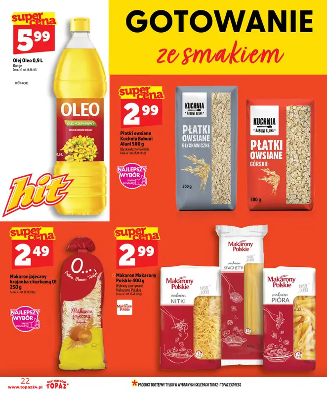 TOPAZ - gazetka promocyjna Nowa gazetka od czwartku, 18.06 od czwartku 18.06 do środy 24.06 - strona 22