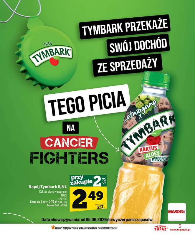 TOPAZ - gazetka promocyjna Nowa gazetka od czwartku, 18.06 od czwartku 18.06 do środy 24.06 - strona 3