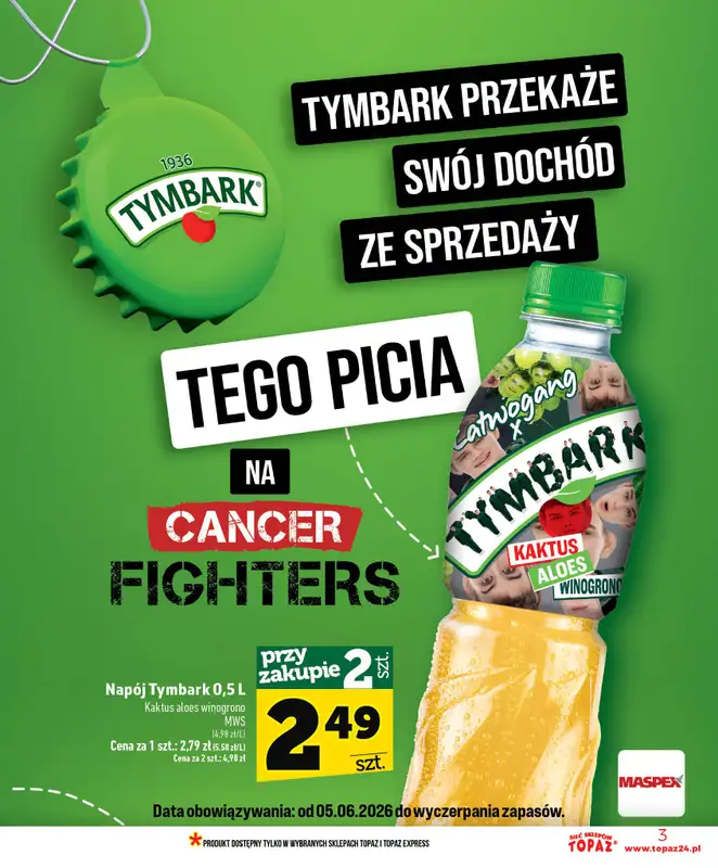 TOPAZ - gazetka promocyjna Nowa gazetka od czwartku, 18.06 od czwartku 18.06 do środy 24.06 - strona 3