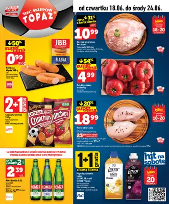 TOPAZ - gazetka promocyjna Nowa gazetka od czwartku, 18.06 od czwartku 18.06 do środy 24.06