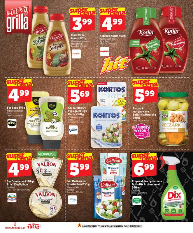 TOPAZ - gazetka promocyjna Nowa gazetka od czwartku, 18.06 od czwartku 18.06 do środy 24.06 - strona 8