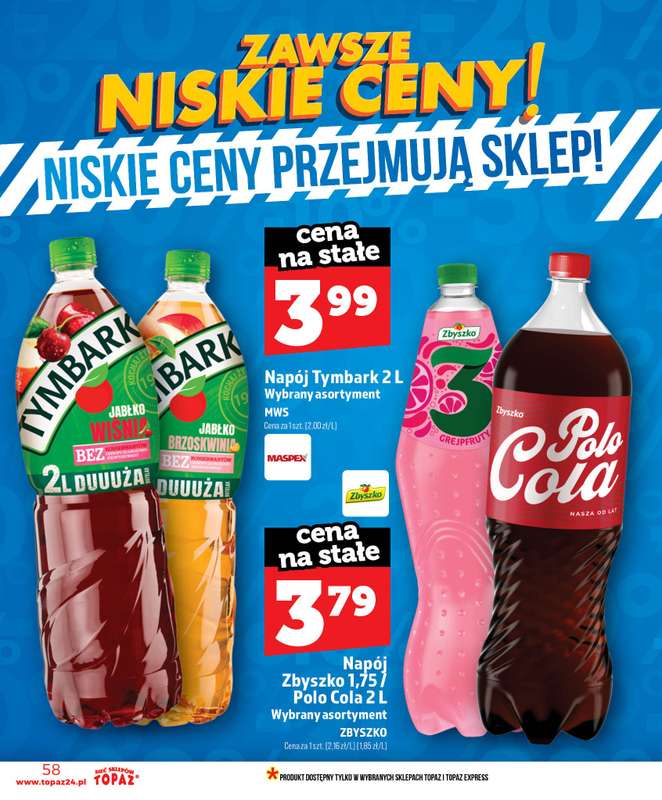 TOPAZ - gazetka promocyjna Nowa gazetka od czwartku, 18.06 od czwartku 18.06 do środy 24.06 - strona 58