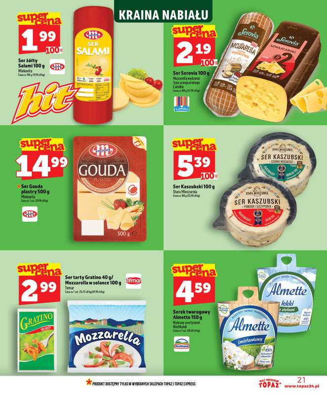 TOPAZ - gazetka promocyjna Nowa gazetka od czwartku, 18.06 od czwartku 18.06 do środy 24.06 - strona 21