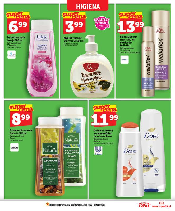 TOPAZ - gazetka promocyjna Nowa gazetka od czwartku, 18.06 od czwartku 18.06 do środy 24.06 - strona 69