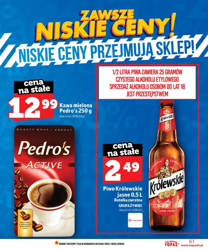 TOPAZ - gazetka promocyjna Nowa gazetka od czwartku, 18.06 od czwartku 18.06 do środy 24.06 - strona 61