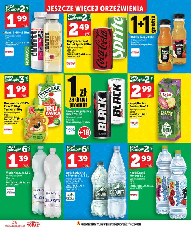 TOPAZ - gazetka promocyjna Nowa gazetka od czwartku, 18.06 od czwartku 18.06 do środy 24.06 - strona 38
