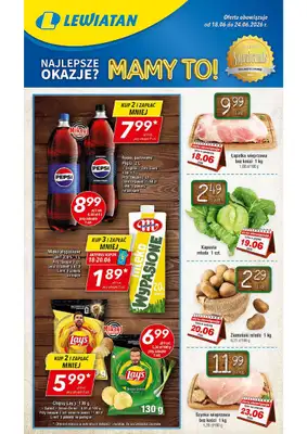 LEWIATAN - gazetka promocyjna Mamy TO w Lewiatanie – woj. małopolskie od czwartku 18.06 do środy 24.06