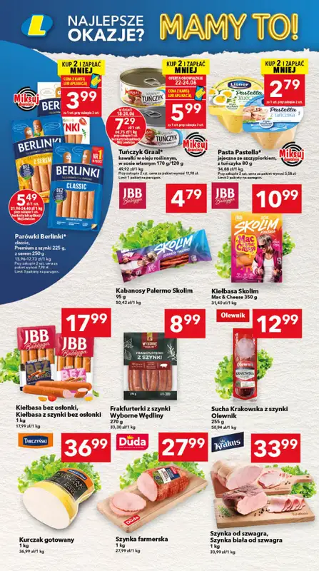LEWIATAN - gazetka promocyjna Mamy TO w Lewiatanie – Olsztyn od czwartku 18.06 do środy 24.06 - strona 2