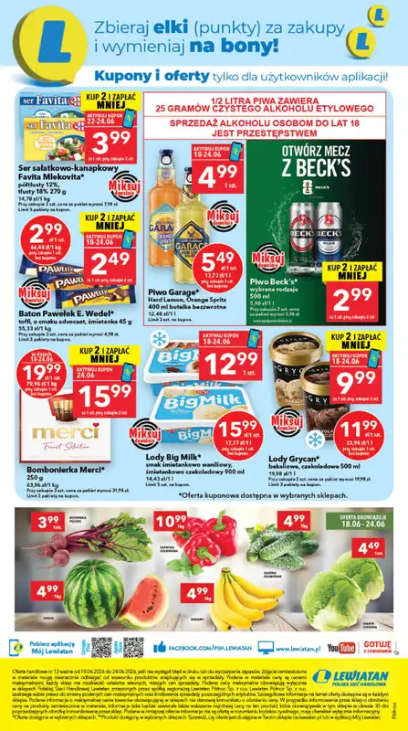LEWIATAN - gazetka promocyjna Mamy TO w Lewiatanie – Północ od czwartku 18.06 do środy 24.06 - strona 8
