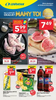 LEWIATAN - gazetka promocyjna Mamy TO w Lewiatanie – Północ od czwartku 18.06 do środy 24.06