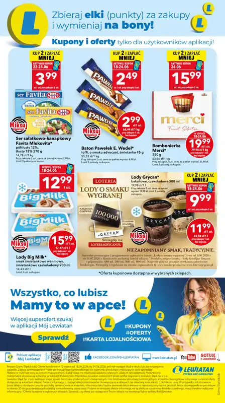 LEWIATAN - gazetka promocyjna Mamy TO w Lewiatanie – Górny Śląsk i Łódź od czwartku 18.06 do środy 24.06 - strona 8
