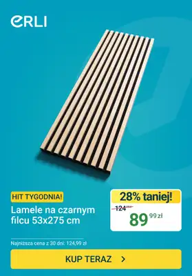 ERLI - gazetka promocyjna Hit tygodnia - Lamele od poniedziałku 15.06 do niedzieli 21.06