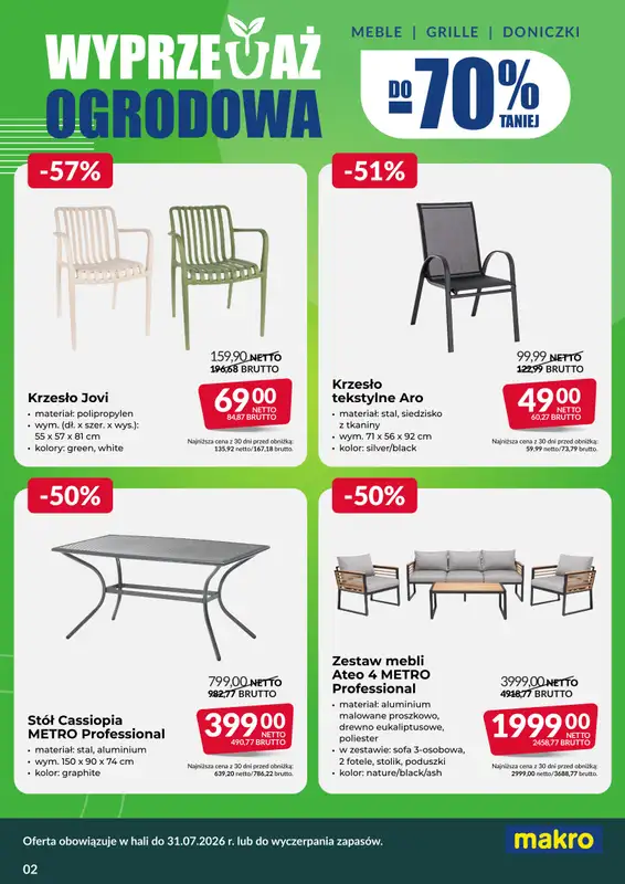 Makro - gazetka promocyjna Wyprzedaż Ogrodowa od piątku 12.06 do piątku 31.07 - strona 2