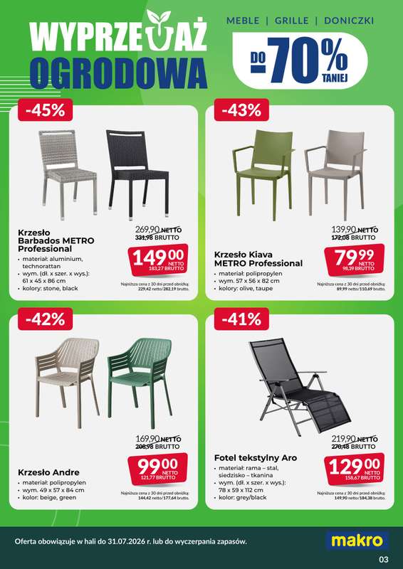 Makro - gazetka promocyjna Wyprzedaż Ogrodowa od piątku 12.06 do piątku 31.07 - strona 3