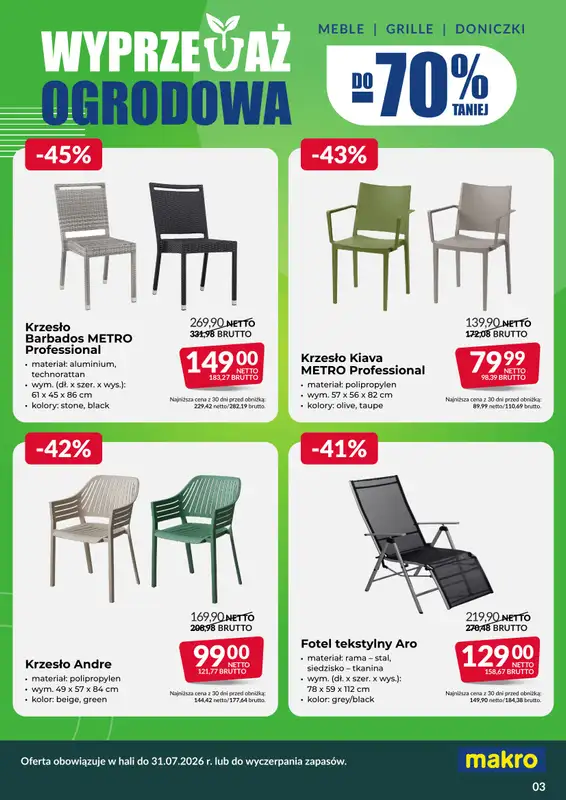 Makro - gazetka promocyjna Wyprzedaż Ogrodowa od piątku 12.06 do piątku 31.07 - strona 3