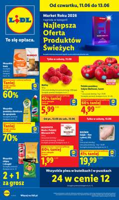 Lidl - gazetka promocyjna Oferta od czwartku od czwartku 11.06 do soboty 13.06