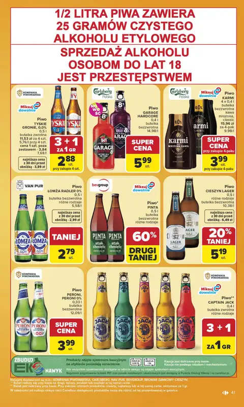 Carrefour - gazetka promocyjna Gazetka Carrefour od poniedziałku od poniedziałku 15.06 do soboty 20.06 - strona 43