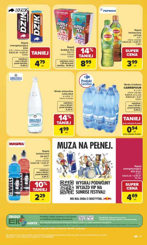 Carrefour - gazetka promocyjna Gazetka Carrefour od poniedziałku od poniedziałku 15.06 do soboty 20.06 - strona 45