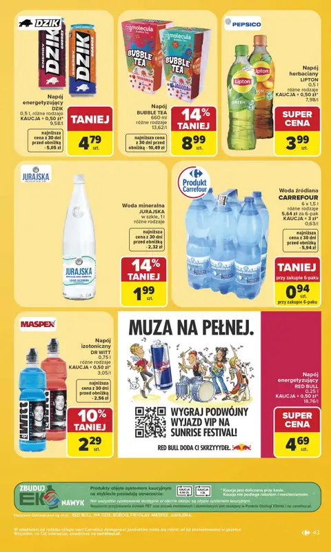 Carrefour - gazetka promocyjna Gazetka Carrefour od poniedziałku od poniedziałku 15.06 do soboty 20.06 - strona 45