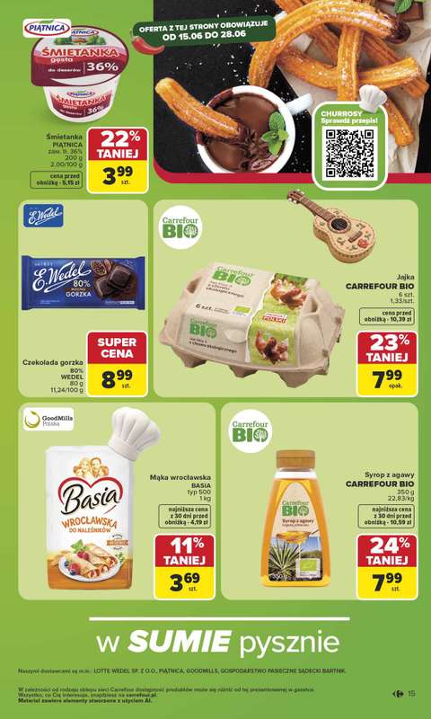 Carrefour - gazetka promocyjna Gazetka Carrefour od poniedziałku od poniedziałku 15.06 do soboty 20.06 - strona 17