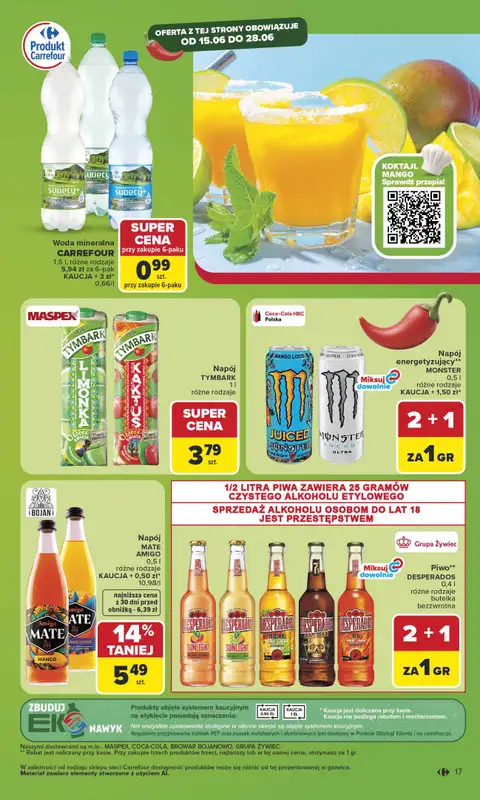Carrefour - gazetka promocyjna Gazetka Carrefour od poniedziałku od poniedziałku 15.06 do soboty 20.06 - strona 19