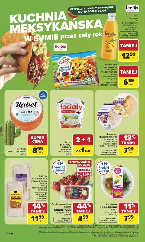 Carrefour - gazetka promocyjna Gazetka Carrefour od poniedziałku od poniedziałku 15.06 do soboty 20.06 - strona 12