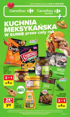 Carrefour - gazetka promocyjna Gazetka Kuchnia Meksykańska od poniedziałku 15.06 do niedzieli 28.06