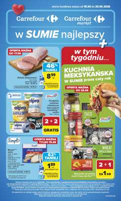 Carrefour Market - gazetka promocyjna Gazetka Carrefour Market od poniedziałku od poniedziałku 15.06 do soboty 20.06