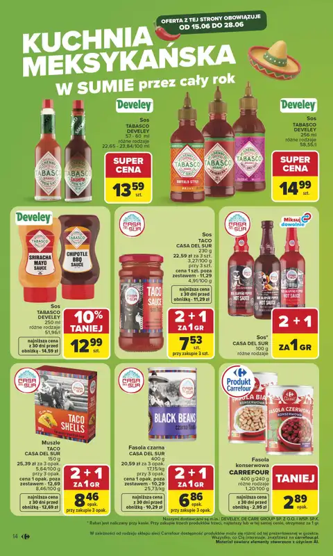 Carrefour Market - gazetka promocyjna Gazetka Carrefour Market od poniedziałku od poniedziałku 15.06 do soboty 20.06 - strona 16