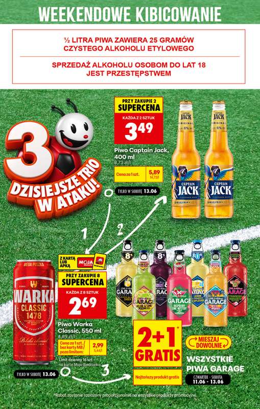 Biedronka - gazetka promocyjna Weekendowe kibicowanie od soboty 13.06 do soboty 13.06 - strona 2