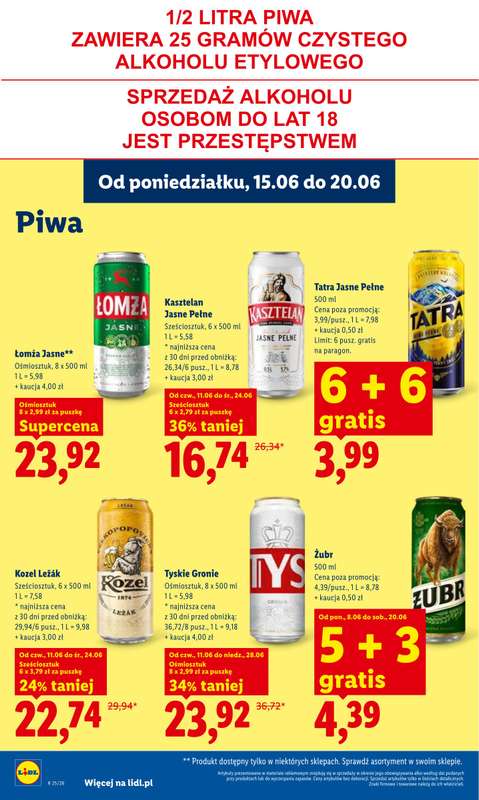 Lidl - gazetka promocyjna Oferta od poniedziałku od poniedziałku 15.06 do środy 17.06 - strona 78