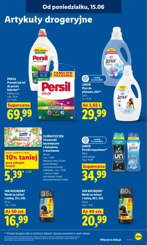 Lidl - gazetka promocyjna Oferta od poniedziałku od poniedziałku 15.06 do środy 17.06 - strona 95