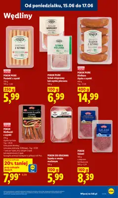 Lidl - gazetka promocyjna Oferta od poniedziałku od poniedziałku 15.06 do środy 17.06 - strona 61