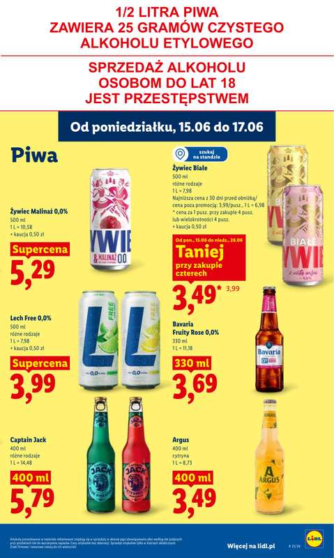 Lidl - gazetka promocyjna Oferta od poniedziałku od poniedziałku 15.06 do środy 17.06 - strona 79