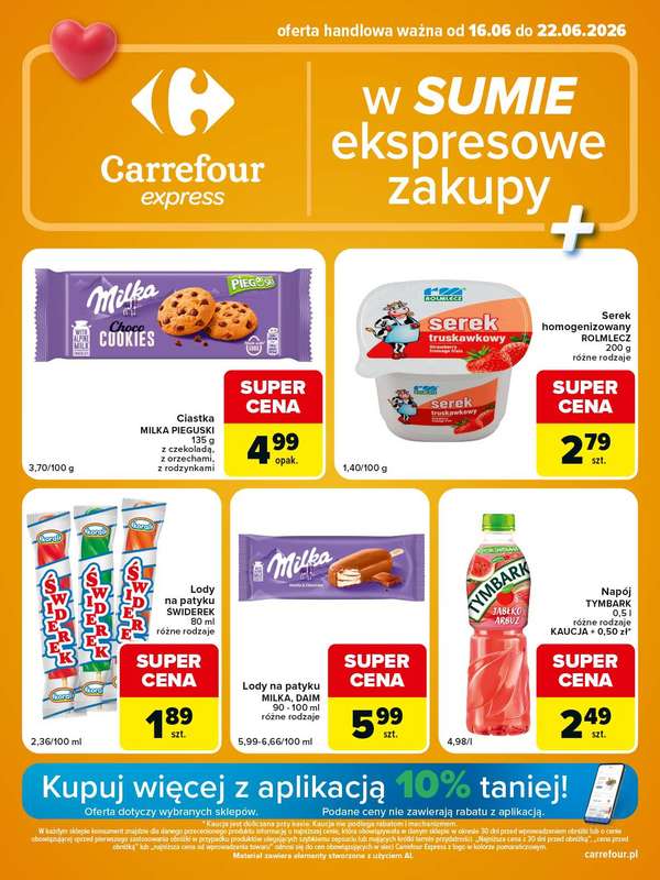 Carrefour Express - gazetka promocyjna Gazetka Express od wtorku 16.06 do poniedziałku 22.06