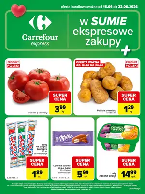 Carrefour Express - gazetka promocyjna Gazetka Express od wtorku 16.06 do poniedziałku 22.06