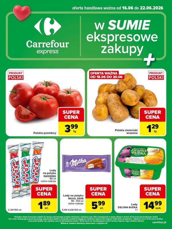 Carrefour Express - gazetka promocyjna Gazetka Express od wtorku 16.06 do poniedziałku 22.06