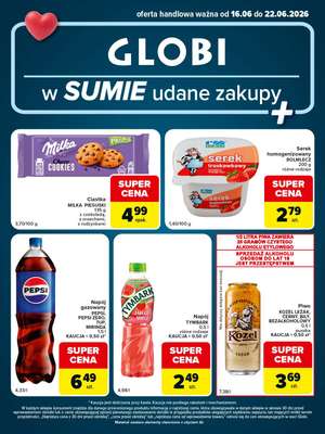 Globi - gazetka promocyjna Gazetka Globi od wtorku 16.06 do poniedziałku 22.06